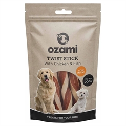 Ozami Naturlig Godbid Til Hunden Twist Stick Chicken & Fish 100g
